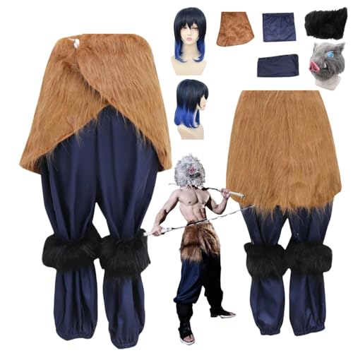 ZYJKGL Anime Cosplay Hashibira Inosuke Uniform Kostüm Vollständiges Set mit Perücke – Halloween Party Weihnachten und Comic Ausstellung Vollständiges Set Outfit für Erwachsene ZYJKGL Anime Cosplay Hashibira Inosuke Uniform Kostüm Vollständiges Set mit Perücke – Halloween Party Weihnachten und Comic Ausstellung Vollständiges Set Outfit für Erwachsene von ZYJKGL