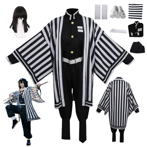 ZYJKGL Anime Cosplay Iguro Obanai Uniform Kostüm Vollständiges Set mit Perücke – Halloween Party Weihnachten und Comic Ausstellung Vollständiges Set Outfit für Erwachsene ZYJKGL Anime Cosplay Iguro Obanai Uniform Kostüm Vollständiges Set mit Perücke – Halloween Party Weihnachten und Comic Ausstellung Vollständiges Set Outfit für Erwachsene von ZYJKGL