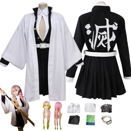 ZYJKGL Anime Cosplay Kanroji Mitsuri Uniform Kostüm Vollständiges Set mit Perücke – Halloween Party Weihnachten und Comic Ausstellung Vollständiges Set Outfit für Erwachsene ZYJKGL Anime Cosplay Kanroji Mitsuri Uniform Kostüm Vollständiges Set mit Perücke – Halloween Party Weihnachten und Comic Ausstellung Vollständiges Set Outfit für Erwachsene von ZYJKGL
