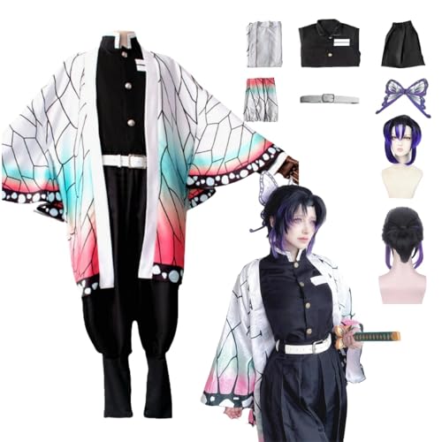 ZYJKGL Anime Cosplay Kochou Shinobu Uniform Kostüm Vollständiges Set mit Perücke – Halloween Party Weihnachten und Comic Ausstellung Vollständiges Set Outfit für Erwachsene ZYJKGL Anime Cosplay Kochou Shinobu Uniform Kostüm Vollständiges Set mit Perücke – Halloween Party Weihnachten und Comic Ausstellung Vollständiges Set Outfit für Erwachsene von ZYJKGL