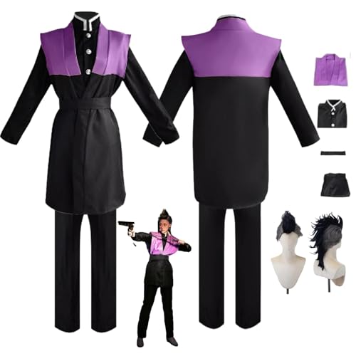 ZYJKGL Anime Cosplay Shinazugawa Genya Uniform Kostüm Vollständiges Set mit Perücke – Halloween Party Weihnachten und Comic Ausstellung Vollständiges Set Outfit für Erwachsene ZYJKGL Anime Cosplay Shinazugawa Genya Uniform Kostüm Vollständiges Set mit Perücke – Halloween Party Weihnachten und Comic Ausstellung Vollständiges Set Outfit für Erwachsene von ZYJKGL