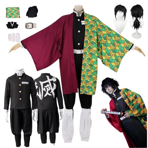 ZYJKGL Anime Cosplay Tomioka Giyuu Uniform Kostüm Vollständiges Set mit Perücke – Halloween Party Weihnachten und Comic Ausstellung Vollständiges Set Outfit für Erwachsene ZYJKGL Anime Cosplay Tomioka Giyuu Uniform Kostüm Vollständiges Set mit Perücke – Halloween Party Weihnachten und Comic Ausstellung Vollständiges Set Outfit für Erwachsene von ZYJKGL