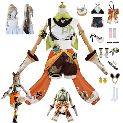 ZYJKGL Anime Genshin Impact Cosplay Uniform Kachina Cosplay Kostüm Vollständiges Set – Halloween Party und Anime Konventionen Vollständiges Set Outfit Erwachsene ZYJKGL Anime Genshin Impact Cosplay Uniform Kachina Cosplay Kostüm Vollständiges Set – Halloween Party und Anime Konventionen Vollständiges Set Outfit Erwachsene von ZYJKGL