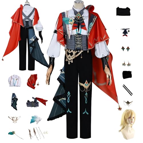 ZYJKGL Anime Genshin Impact Cosplay Uniform Kaveh Cosplay Kostüm Vollständiges Set – Halloween Party und Anime Konventionen Vollständiges Set Outfit Erwachsene ZYJKGL Anime Genshin Impact Cosplay Uniform Kaveh Cosplay Kostüm Vollständiges Set – Halloween Party und Anime Konventionen Vollständiges Set Outfit Erwachsene von ZYJKGL