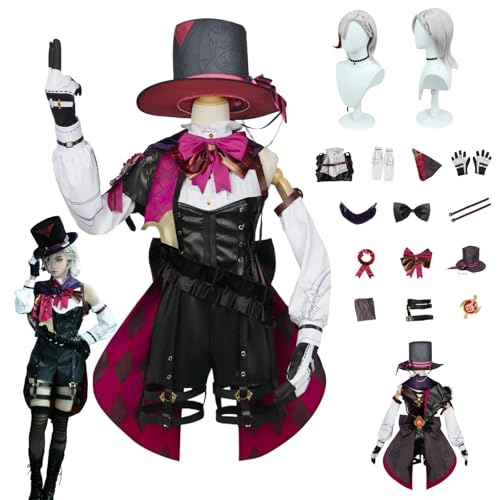 ZYJKGL Anime Genshin Impact Cosplay Uniform Lyney Cosplay Kostüm Vollständiges Set – Halloween Party und Anime Konventionen Vollständiges Set Outfit Erwachsene ZYJKGL Anime Genshin Impact Cosplay Uniform Lyney Cosplay Kostüm Vollständiges Set – Halloween Party und Anime Konventionen Vollständiges Set Outfit Erwachsene von ZYJKGL