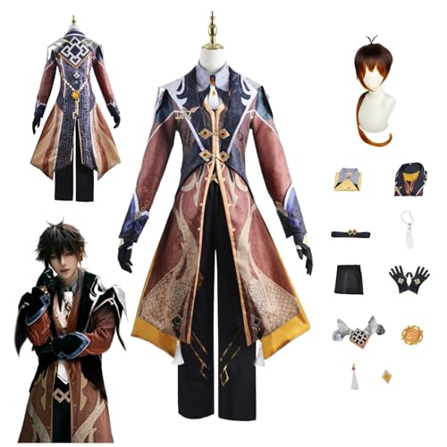 ZYJKGL Anime Genshin Impact Cosplay Uniform Morax Cosplay Kostüm Vollständiges Set – Halloween Party und Anime Konventionen Vollständiges Set Outfit Erwachsene ZYJKGL Anime Genshin Impact Cosplay Uniform Morax Cosplay Kostüm Vollständiges Set – Halloween Party und Anime Konventionen Vollständiges Set Outfit Erwachsene von ZYJKGL