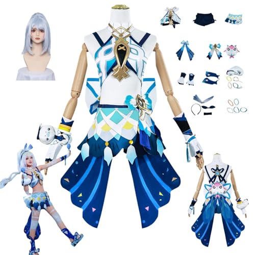ZYJKGL Anime Genshin Impact Cosplay Uniform Mualani Cosplay Kostüm Vollständiges Set – Halloween Party und Anime Konventionen Vollständiges Set Outfit Erwachsene ZYJKGL Anime Genshin Impact Cosplay Uniform Mualani Cosplay Kostüm Vollständiges Set – Halloween Party und Anime Konventionen Vollständiges Set Outfit Erwachsene von ZYJKGL
