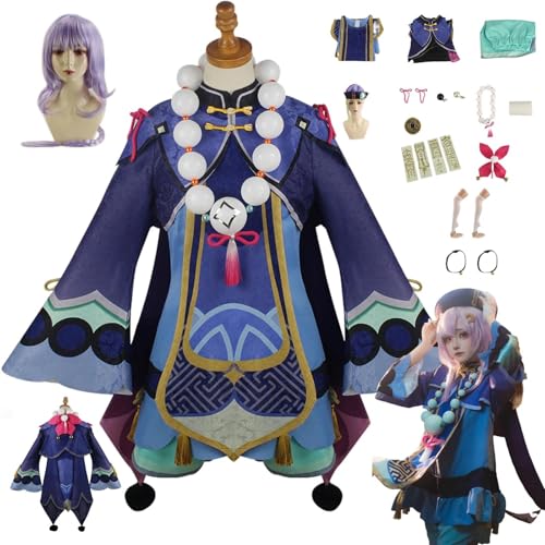 ZYJKGL Anime Genshin Impact Cosplay Uniform Qiqi Cosplay Kostüm Vollständiges Set – Halloween Party und Anime Konventionen Vollständiges Set Outfit Erwachsene ZYJKGL Anime Genshin Impact Cosplay Uniform Qiqi Cosplay Kostüm Vollständiges Set – Halloween Party und Anime Konventionen Vollständiges Set Outfit Erwachsene von ZYJKGL
