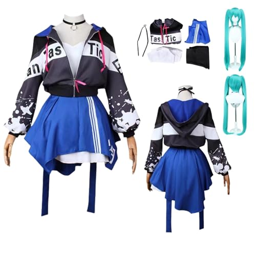 ZYJKGL Anime Project Sekai Color'ful Sta'ge Cosplay Uniform H'atsun'e M'ik'u Cosplay Kostüm Vollständiges Set – Halloween Party und Anime Konventionen Vollständiges Set Outfit Erwachsene ZYJKGL Anime Project Sekai Color'ful Sta'ge Cosplay Uniform H'atsun'e M'ik'u Cosplay Kostüm Vollständiges Set – Halloween Party und Anime Konventionen Vollständiges Set Outfit Erwachsene von ZYJKGL