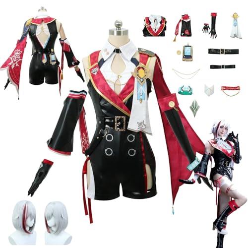 ZYJKGL Anime Topaz Cosplay Uniform Honkai Star Rail Kostüm Voll Set mit Perücke – Halloween Party und Anime Konventionen Vollständiges Set Outfit Erwachsene ZYJKGL Anime Topaz Cosplay Uniform Honkai Star Rail Kostüm Voll Set mit Perücke – Halloween Party und Anime Konventionen Vollständiges Set Outfit Erwachsene von ZYJKGL