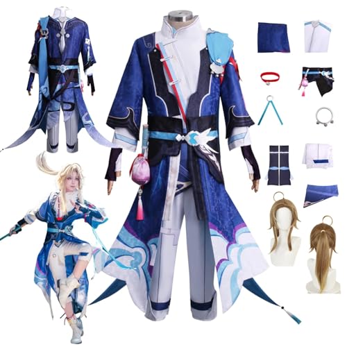 ZYJKGL Anime Yanqing Cosplay Uniform Honkai Star Rail Kostüm Voll Set mit Perücke – Halloween Party und Anime Konventionen Vollständiges Set Outfit Erwachsene ZYJKGL Anime Yanqing Cosplay Uniform Honkai Star Rail Kostüm Voll Set mit Perücke – Halloween Party und Anime Konventionen Vollständiges Set Outfit Erwachsene von ZYJKGL