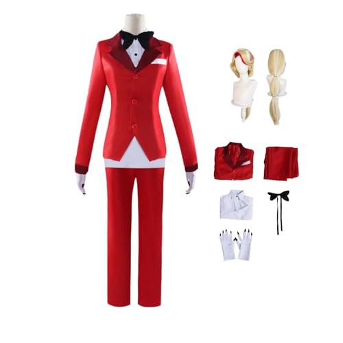 ZYJKGL Charlie Cosplay Kostüme Hazbin Hotel Charakter Fancy Dress Up Erwachsene Uniform Outfits Volles Set Halloween Karneval Party ZYJKGL Charlie Cosplay Kostüme Hazbin Hotel Charakter Fancy Dress Up Erwachsene Uniform Outfits Volles Set Halloween Karneval Party von ZYJKGL