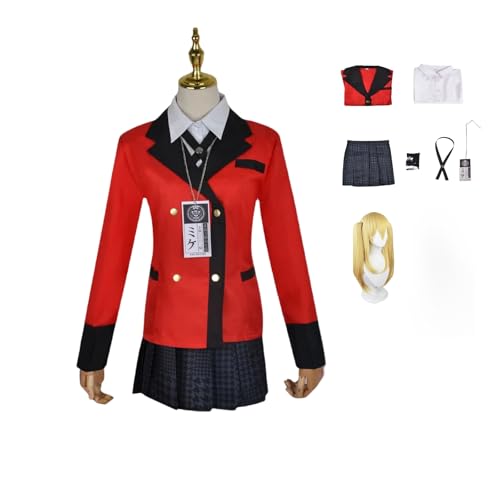 ZYJKGL Cosplay Kostüme Charakter Kakegurui Saotome Meiari Fancy Dress Up Uniform Outfits für Erwachsene Komplettset Halloween Karneval Party ZYJKGL Cosplay Kostüme Charakter Kakegurui Saotome Meiari Fancy Dress Up Uniform Outfits für Erwachsene Komplettset Halloween Karneval Party von ZYJKGL
