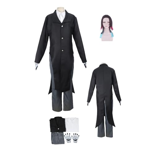 ZYJKGL Cosplay Uniform Anime Demon Slayer Enmu Cosplay Kostüm Vollständiges Set mit Perücke – Halloween Party und Anime Konventionen Vollständiges Set Outfit für Frauen Erwachsene ZYJKGL Cosplay Uniform Anime Demon Slayer Enmu Cosplay Kostüm Vollständiges Set mit Perücke – Halloween Party und Anime Konventionen Vollständiges Set Outfit für Frauen Erwachsene von ZYJKGL