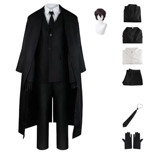 ZYJKGL Dazai osamu Cosplay Kostüme Bungo Stray Dogs Charakter Fancy Dress Up Erwachsene Uniform Outfits Volles Set Halloween Karneval Party ZYJKGL Dazai osamu Cosplay Kostüme Bungo Stray Dogs Charakter Fancy Dress Up Erwachsene Uniform Outfits Volles Set Halloween Karneval Party von ZYJKGL