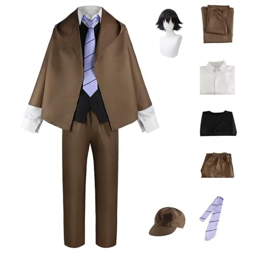 ZYJKGL Edogawa Rampo Cosplay Kostüme Bungo Stray Dogs Charakter Fancy Dress Up Erwachsene Uniform Outfits Volles Set Halloween Karneval Party ZYJKGL Edogawa Rampo Cosplay Kostüme Bungo Stray Dogs Charakter Fancy Dress Up Erwachsene Uniform Outfits Volles Set Halloween Karneval Party von ZYJKGL
