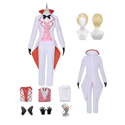 ZYJKGL Lucifer Cosplay Kostüme Hazbin Hotel Charakter Fancy Dress Up Erwachsene Uniform Outfits Volles Set Halloween Karneval Party ZYJKGL Lucifer Cosplay Kostüme Hazbin Hotel Charakter Fancy Dress Up Erwachsene Uniform Outfits Volles Set Halloween Karneval Party von ZYJKGL