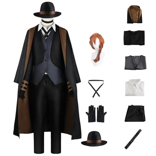 ZYJKGL Nakahara Chuuya Cosplay Kostüme Bungo Stray Dogs Charakter Fancy Dress Up Erwachsene Uniform Outfits Volles Set Halloween Karneval Party ZYJKGL Nakahara Chuuya Cosplay Kostüme Bungo Stray Dogs Charakter Fancy Dress Up Erwachsene Uniform Outfits Volles Set Halloween Karneval Party von ZYJKGL