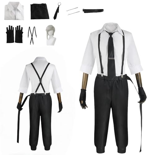 ZYJKGL Nakajima Atsushi Cosplay Kostüme Bungo Stray Dogs Charakter Fancy Dress Up Erwachsene Uniform Outfits Volles Set Halloween Karneval Party ZYJKGL Nakajima Atsushi Cosplay Kostüme Bungo Stray Dogs Charakter Fancy Dress Up Erwachsene Uniform Outfits Volles Set Halloween Karneval Party von ZYJKGL