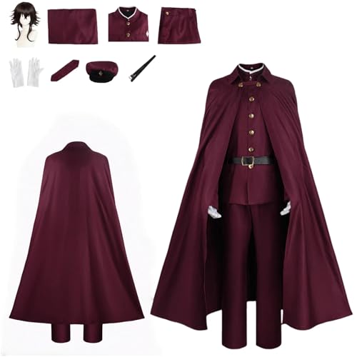 ZYJKGL Suehiro Tecchou Cosplay Kostüme Bungo Stray Dogs Charakter Fancy Dress Up Erwachsene Uniform Outfits Volles Set Halloween Karneval Party ZYJKGL Suehiro Tecchou Cosplay Kostüme Bungo Stray Dogs Charakter Fancy Dress Up Erwachsene Uniform Outfits Volles Set Halloween Karneval Party von ZYJKGL