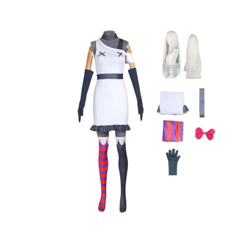 ZYJKGL Vaggie Cosplay Kostüme Hazbin Hotel Charakter Fancy Dress Up Erwachsene Uniform Outfits Volles Set Halloween Karneval Party ZYJKGL Vaggie Cosplay Kostüme Hazbin Hotel Charakter Fancy Dress Up Erwachsene Uniform Outfits Volles Set Halloween Karneval Party von ZYJKGL