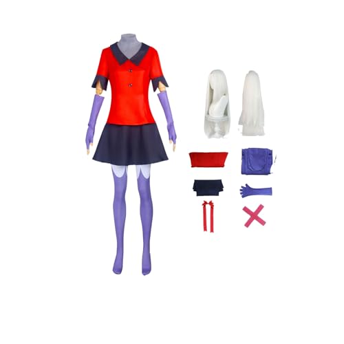 ZYJKGL Vaggie Cosplay Kostüme Hazbin Hotel Charakter Fancy Dress Up Erwachsene Uniform Outfits Volles Set Halloween Karneval Party ZYJKGL Vaggie Cosplay Kostüme Hazbin Hotel Charakter Fancy Dress Up Erwachsene Uniform Outfits Volles Set Halloween Karneval Party von ZYJKGL