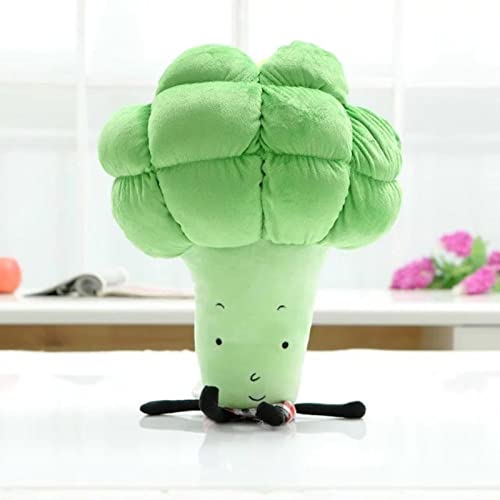 ZYKAA 70cm Gemüse Plüschtier Süße Simulation Pflanze Gefüllte Puppe Mais Kürbis Wassermelone Plüsch Puppe Sofa Kissen Wohnkultur-Brokkoli 45cm von ZYKAA