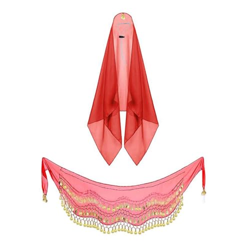 Bauchtanz-Outfit-Set, Hüftschal, Münze, Kopftuch, -Kostüm, Zubehör für Damen, Kostüm, Kalifornien-Kostüme, Renaissancen, , Pirat, Erwachsene Bauchtanz-Outfit-Set, Hüftschal, Münze, Kopftuch, -Kostüm, Zubehör für Damen, Kostüm, Kalifornien-Kostüme, Renaissancen, , Pirat, Erwachsene von ZYKEJJDDAK