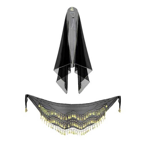Bauchtanz-Outfit-Set, Hüftschal, Münze, Kopftuch, -Kostüm, Zubehör für Damen, Kostüm, Kalifornien-Kostüme, Renaissancen, , Pirat, Erwachsene Bauchtanz-Outfit-Set, Hüftschal, Münze, Kopftuch, -Kostüm, Zubehör für Damen, Kostüm, Kalifornien-Kostüme, Renaissancen, , Pirat, Erwachsene von ZYKEJJDDAK