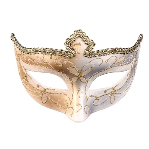 ZYKEJJDDAK Antikes halbes Gesicht für Frauen, Maskerade, Abend, Bälle, Venezianer, Halloween-Party ZYKEJJDDAK Antikes halbes Gesicht für Frauen, Maskerade, Abend, Bälle, Venezianer, Halloween-Party von ZYKEJJDDAK
