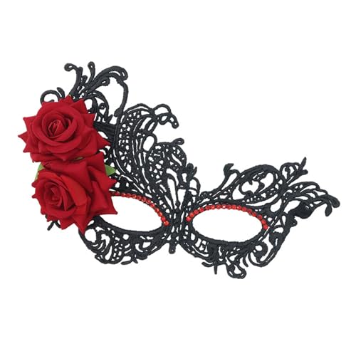 ZYKEJJDDAK Damen-Maske, mit Strass, Ball, Abschlussball, Venezianer, Party, halbes Gesicht, Spitzen-Augenmaske ZYKEJJDDAK Damen-Maske, mit Strass, Ball, Abschlussball, Venezianer, Party, halbes Gesicht, Spitzen-Augenmaske von ZYKEJJDDAK
