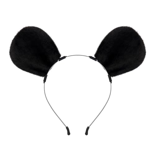 ZYKEJJDDAK Fuchs Ohren und Schwanz Set Furry Mouse Ohren Stirnbänder mit Schwanz Halloween Cosplays Party Maus Kostüm ZYKEJJDDAK Fuchs Ohren und Schwanz Set Furry Mouse Ohren Stirnbänder mit Schwanz Halloween Cosplays Party Maus Kostüm von ZYKEJJDDAK