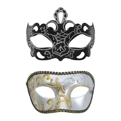 ZYKEJJDDAK Halbgesichtsmaskerade, Halloween-Kostüm für Männer und Frauen, Halloween, Hochzeit, Bälle, Luxus für Damen und Herren ZYKEJJDDAK Halbgesichtsmaskerade, Halloween-Kostüm für Männer und Frauen, Halloween, Hochzeit, Bälle, Luxus für Damen und Herren von ZYKEJJDDAK
