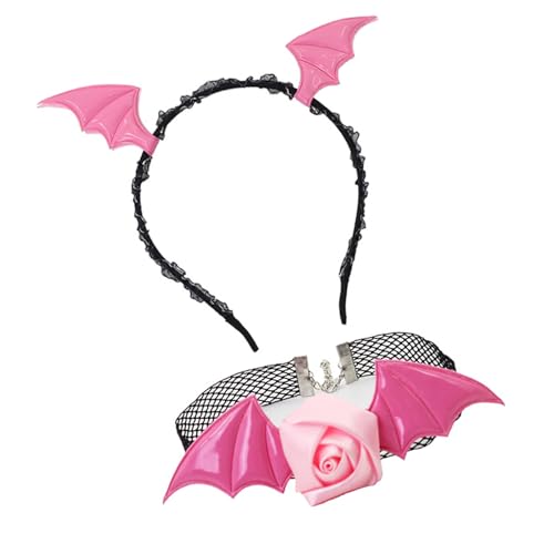 ZYKEJJDDAK Halloween Teufel Kostüm Set Teufel Fledermaus Stirnband Spitze Choker Dämonen Cosplay Zubehör für Karneval Thema ZYKEJJDDAK Halloween Teufel Kostüm Set Teufel Fledermaus Stirnband Spitze Choker Dämonen Cosplay Zubehör für Karneval Thema von ZYKEJJDDAK