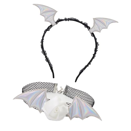ZYKEJJDDAK Halloween Teufel Kostüm Set Teufel Fledermaus Stirnband Spitze Choker Dämonen Cosplay Zubehör für Karneval Thema ZYKEJJDDAK Halloween Teufel Kostüm Set Teufel Fledermaus Stirnband Spitze Choker Dämonen Cosplay Zubehör für Karneval Thema von ZYKEJJDDAK