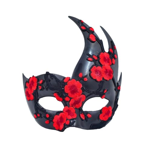 ZYKEJJDDAK Maskerade Mardi Gras Venezianer, Blumenmuster, halbes Gesicht für Halloween, Ball, Cosplay, Aufführungen, Requisiten, Maskerade für Damen und Herren ZYKEJJDDAK Maskerade Mardi Gras Venezianer, Blumenmuster, halbes Gesicht für Halloween, Ball, Cosplay, Aufführungen, Requisiten, Maskerade für Damen und Herren von ZYKEJJDDAK
