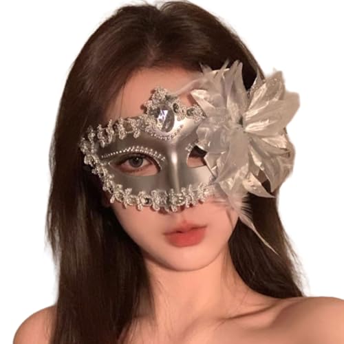 ZYKEJJDDAK Masquerades Venezianer-Maske, Glitzer, halbes Gesicht, Augenmaske für Halloween, Ball, Cosplay, Aufführungen, Karneval ZYKEJJDDAK Masquerades Venezianer-Maske, Glitzer, halbes Gesicht, Augenmaske für Halloween, Ball, Cosplay, Aufführungen, Karneval von ZYKEJJDDAK