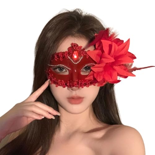 ZYKEJJDDAK Masquerades Venezianer-Maske, Glitzer, halbes Gesicht, Augenmaske für Halloween, Ball, Cosplay, Aufführungen, Karneval ZYKEJJDDAK Masquerades Venezianer-Maske, Glitzer, halbes Gesicht, Augenmaske für Halloween, Ball, Cosplay, Aufführungen, Karneval von ZYKEJJDDAK