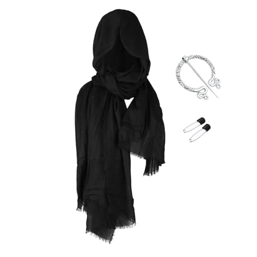 ZYKEJJDDAK Renaissance-Wikinger-Kostüm-Zubehör, mittelalterlicher Piraten-Halbschulterumhang, Schal, Halloween, Renaissancen ZYKEJJDDAK Renaissance-Wikinger-Kostüm-Zubehör, mittelalterlicher Piraten-Halbschulterumhang, Schal, Halloween, Renaissancen von ZYKEJJDDAK