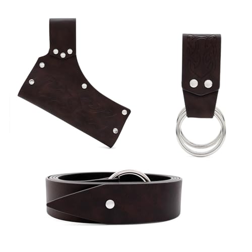 ZYKEJJDDAK Renaissances Wikinger Kostüm Zubehör Mittelalter Piraten Ledergürtel Schwerter Frösche Halloween Renaissances ZYKEJJDDAK Renaissances Wikinger Kostüm Zubehör Mittelalter Piraten Ledergürtel Schwerter Frösche Halloween Renaissances von ZYKEJJDDAK