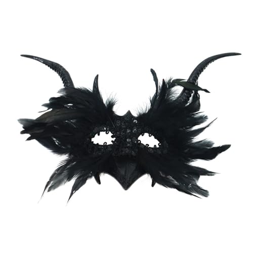 ZYKEJJDDAK Venezianer-Auge, gefiedert, halbes Gesicht, für Maskeraden, Bälle, Halloween ZYKEJJDDAK Venezianer-Auge, gefiedert, halbes Gesicht, für Maskeraden, Bälle, Halloween von ZYKEJJDDAK