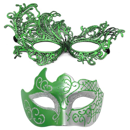 ZYKEJJDDAK Venezianer-Kostüm für Paare, Halloween, Karneval, Cosplay, Party, Ball, Hochzeit, Party, Venezianer, für Maskeraden ZYKEJJDDAK Venezianer-Kostüm für Paare, Halloween, Karneval, Cosplay, Party, Ball, Hochzeit, Party, Venezianer, für Maskeraden von ZYKEJJDDAK