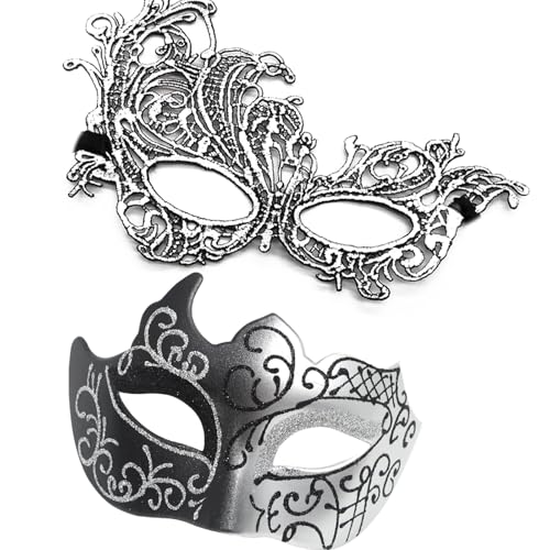 ZYKEJJDDAK Venezianer-Kostüm für Paare, Halloween, Karneval, Cosplay, Party, Ball, Hochzeit, Party, Venezianer, für Maskeraden ZYKEJJDDAK Venezianer-Kostüm für Paare, Halloween, Karneval, Cosplay, Party, Ball, Hochzeit, Party, Venezianer, für Maskeraden von ZYKEJJDDAK
