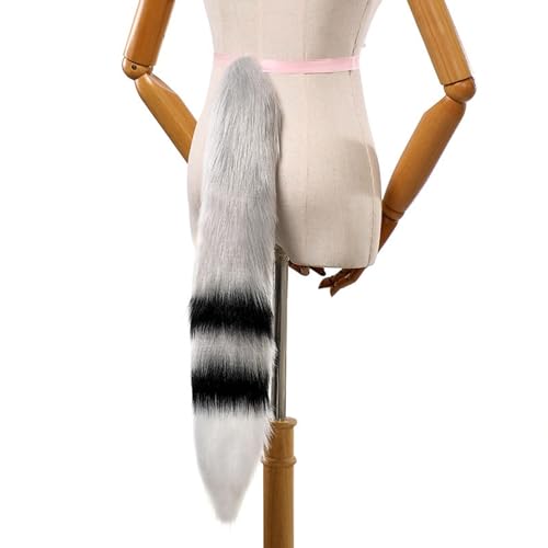 ZYKEJJDDAK Wolfsschwanz Katzen Schwanz Pelze Plüsch Füchse Schwanz Cosplays Karneval Party Weihnachten Animes Zubehör Halloween ZYKEJJDDAK Wolfsschwanz Katzen Schwanz Pelze Plüsch Füchse Schwanz Cosplays Karneval Party Weihnachten Animes Zubehör Halloween von ZYKEJJDDAK