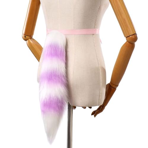 ZYKEJJDDAK Wolfsschwanz Katzen Schwanz Pelze Plüsch Füchse Schwanz Cosplays Karneval Party Weihnachten Animes Zubehör Halloween ZYKEJJDDAK Wolfsschwanz Katzen Schwanz Pelze Plüsch Füchse Schwanz Cosplays Karneval Party Weihnachten Animes Zubehör Halloween von ZYKEJJDDAK