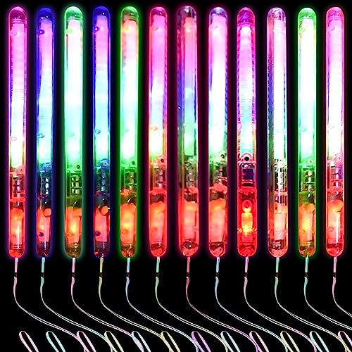 Cresbel 12 Stück LED Leuchtstäbe: LED Leuchtstab, LED Light Stic, Knicklichter, Leuchtwedel, Leuchtstäbe Partyzubehör, Knicklichter, Leuchtwedel Party Set für Kinder Weihnachten, Party, Konzert Raves von ZYZYZK