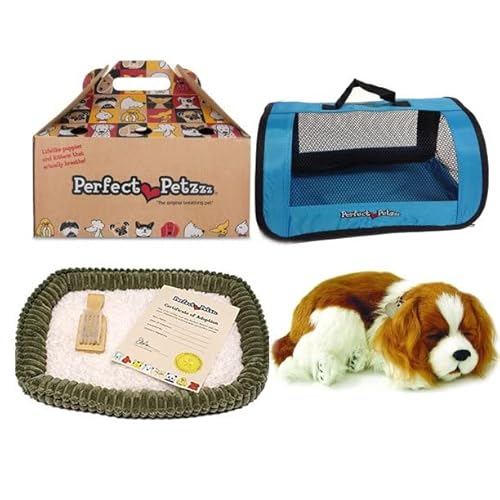 Perfect Petzzz Hundewelpe Cavalier King Charles + Blue Tote, der richtig atmet The Breathing Puppy von ZYZYZK