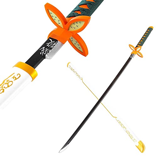 ZTKECO Cosplay Samurai Sword Für Demon Slayer, 75/100cm Halloween Katana Für Weihnachtsgeburtstage Geschenke Von Männern Und Frauen (Size : 75cm(29in) Kochou Shinobu) von ZYZYZK