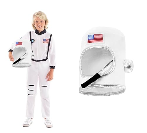 ZZ DISFRAZZES Astronautenkostüm für Kinder, Astronaut-Kostüm mit Helm für Kinder, Karneval, Astronaut-Kostüm mit Zubehör für Karneval (10-12 Jahre) von ZZ DISFRAZZES