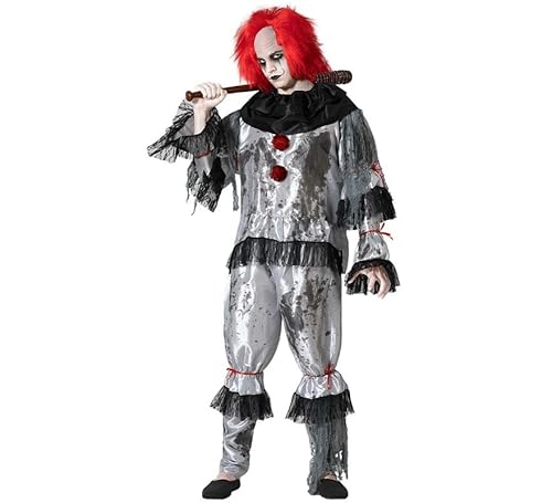 ZZ DISFRAZZES | Clown-Kostüm für Herren, Horrorballon-Kostüm, Clown-Kostüm, für Erwachsene, Clown-Kostüm, Halloween, Herren (Größe S) von ZZ DISFRAZZES